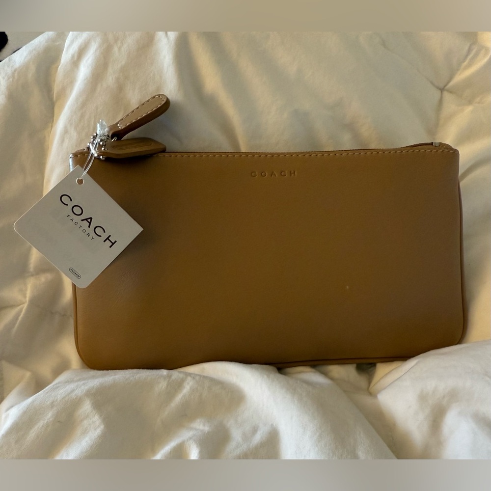 Vintage Coach NWT Small Flat Cosmetic Case
